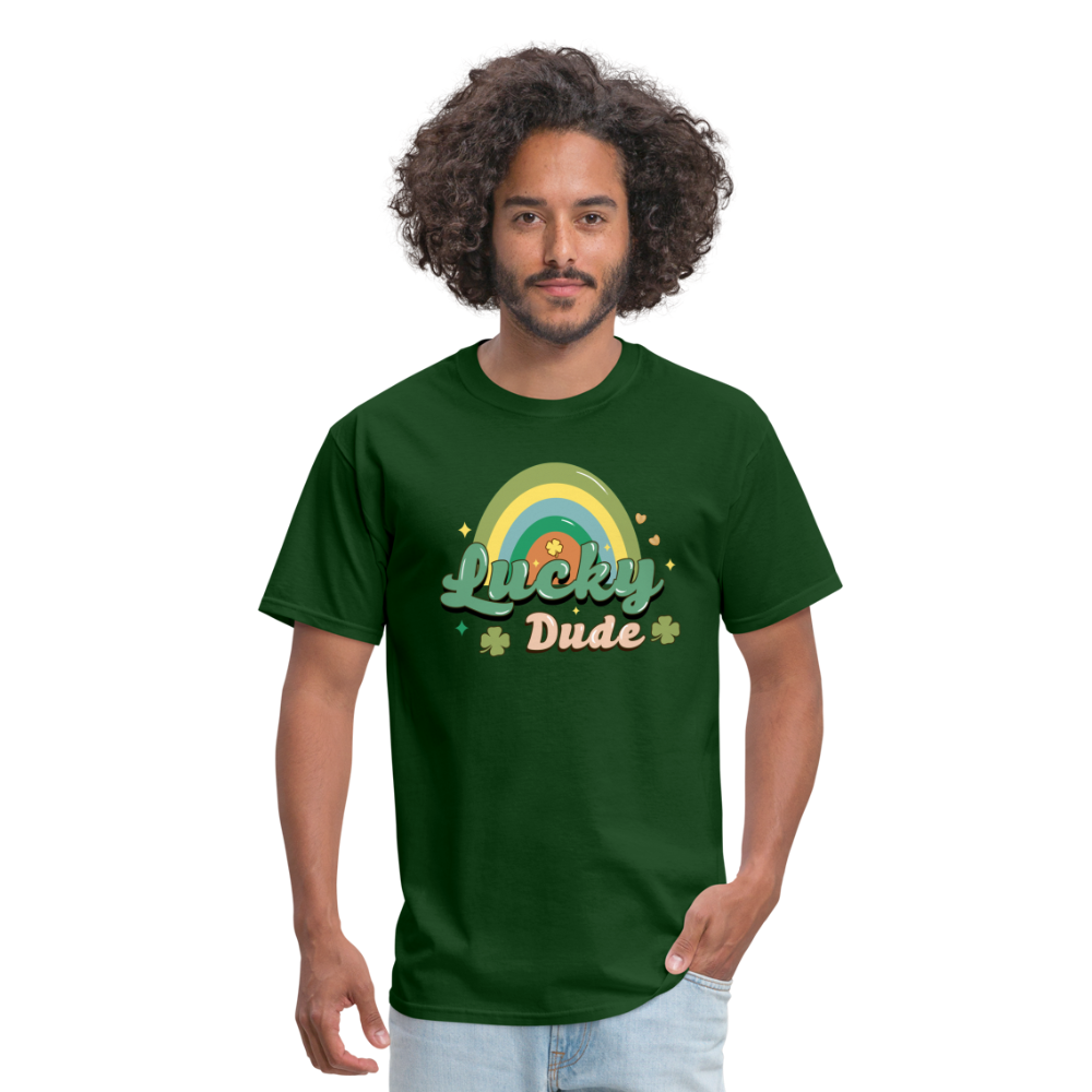 Lucky Dude - Unisex Classic T-Shirt - forest green