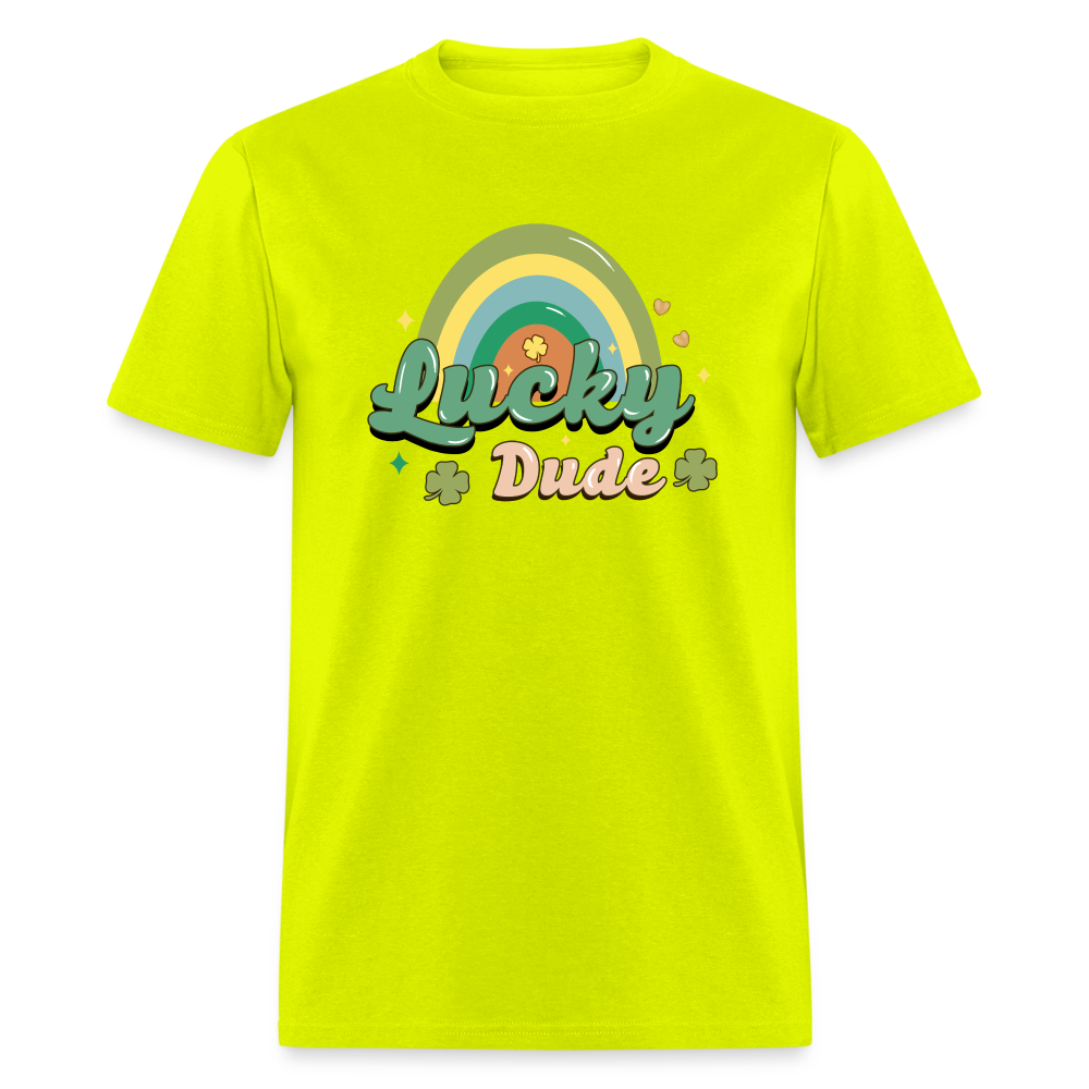 Lucky Dude - Unisex Classic T-Shirt - safety green