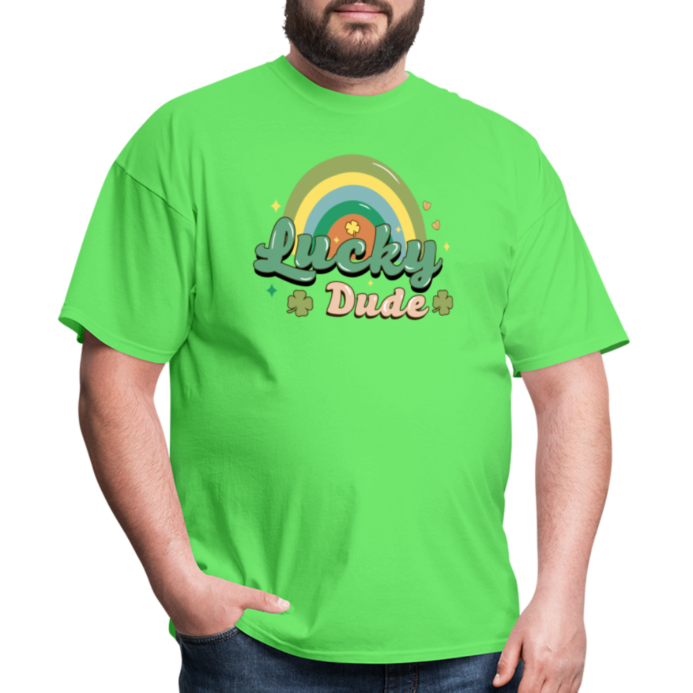 Lucky Dude - Unisex Classic T-Shirt - kiwi