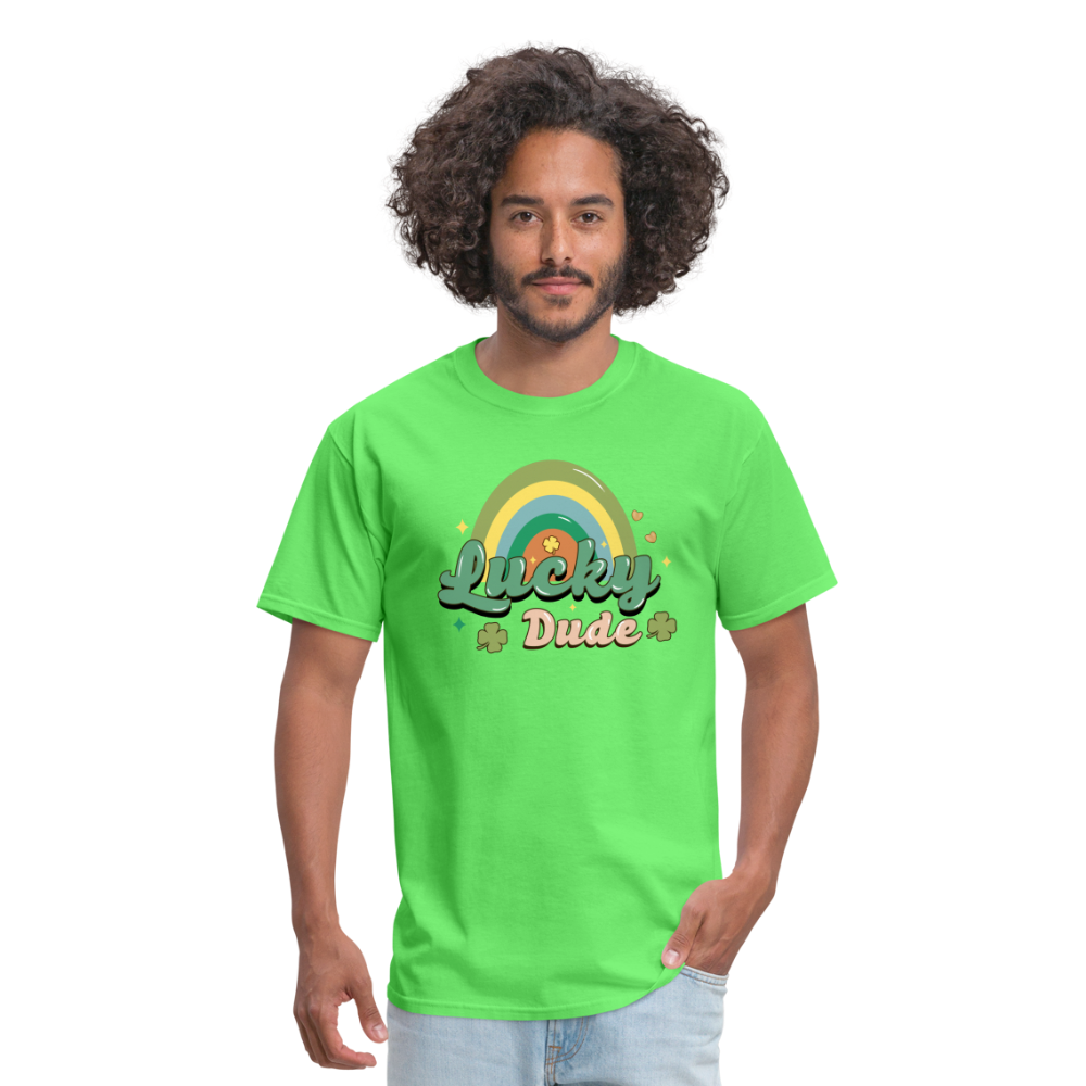 Lucky Dude - Unisex Classic T-Shirt - kiwi