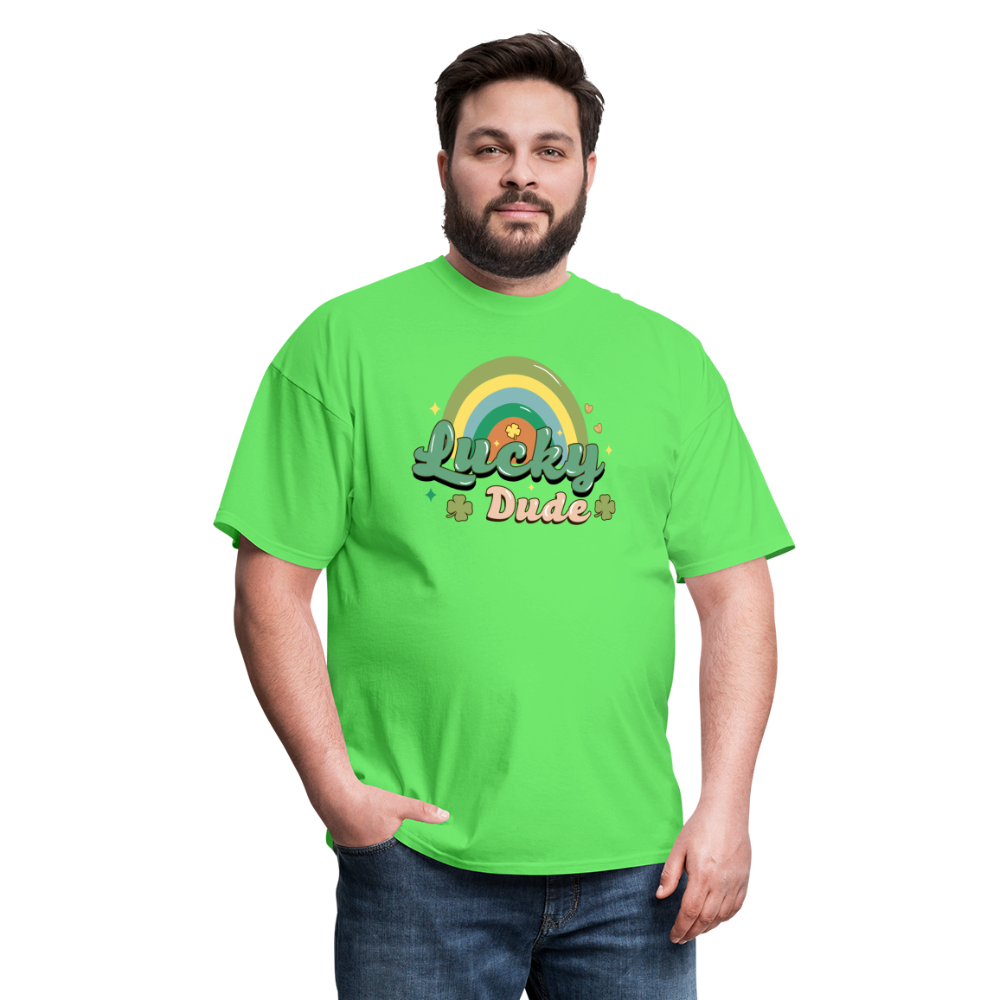 Lucky Dude - Unisex Classic T-Shirt - kiwi