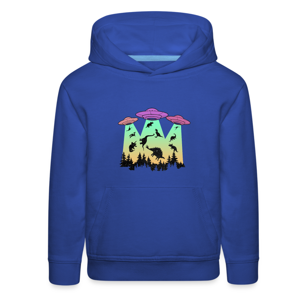 Dino Alien Extinction - Kids‘ Premium Hoodie - royal blue