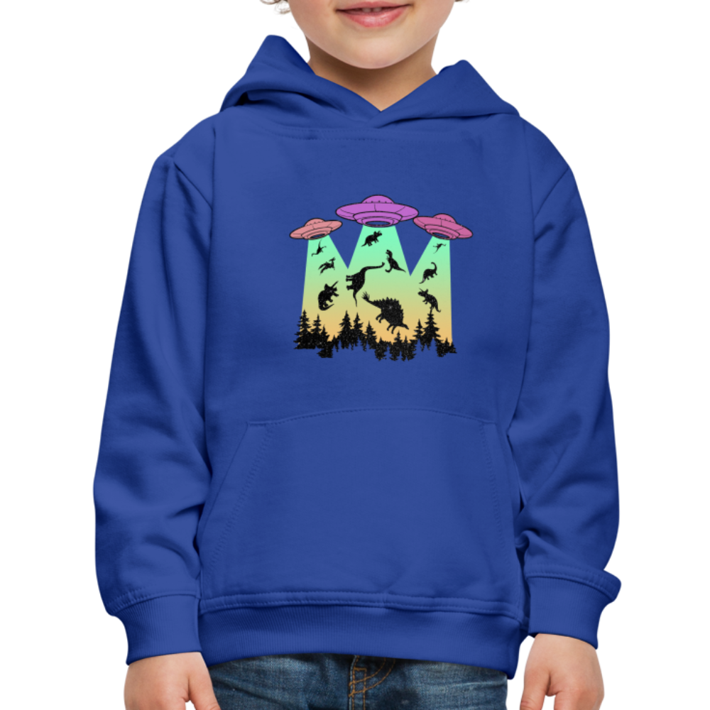 Dino Alien Extinction - Kids‘ Premium Hoodie - royal blue