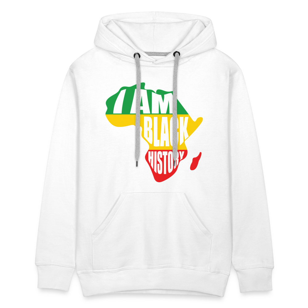 I Am Black History (color) - Men’s Premium Hoodie - white