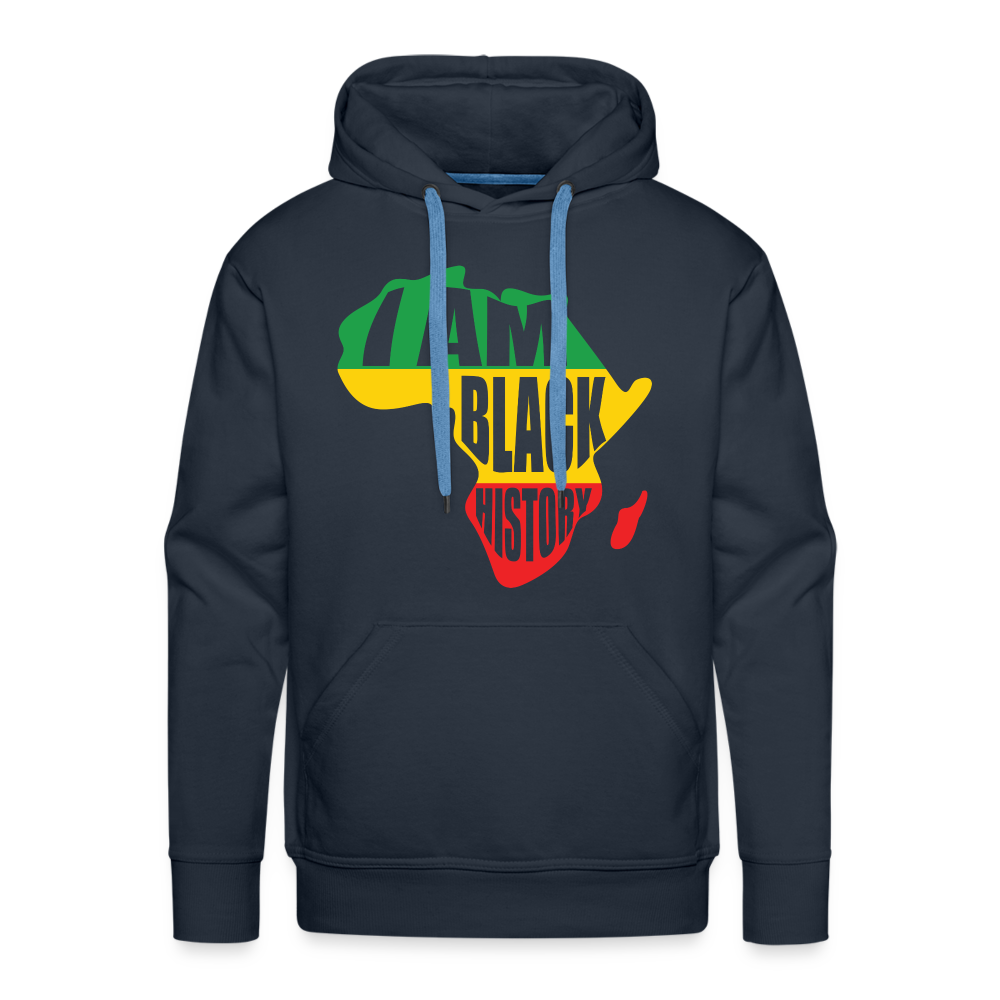 I Am Black History (color) - Men’s Premium Hoodie - navy