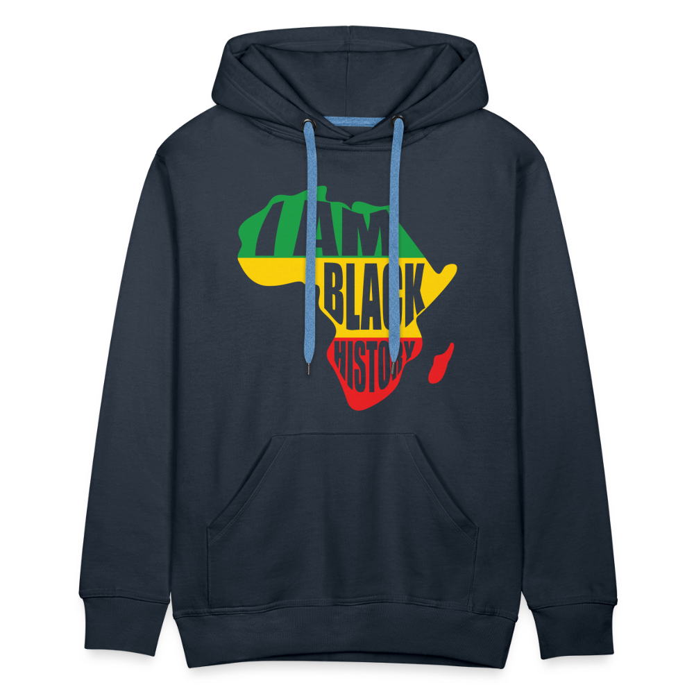 I Am Black History (color) - Men’s Premium Hoodie - navy