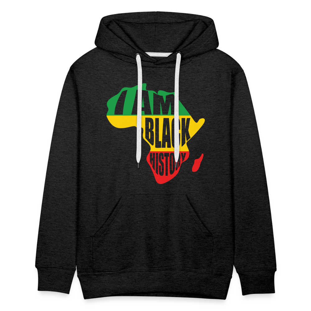 I Am Black History (color) - Men’s Premium Hoodie - charcoal grey