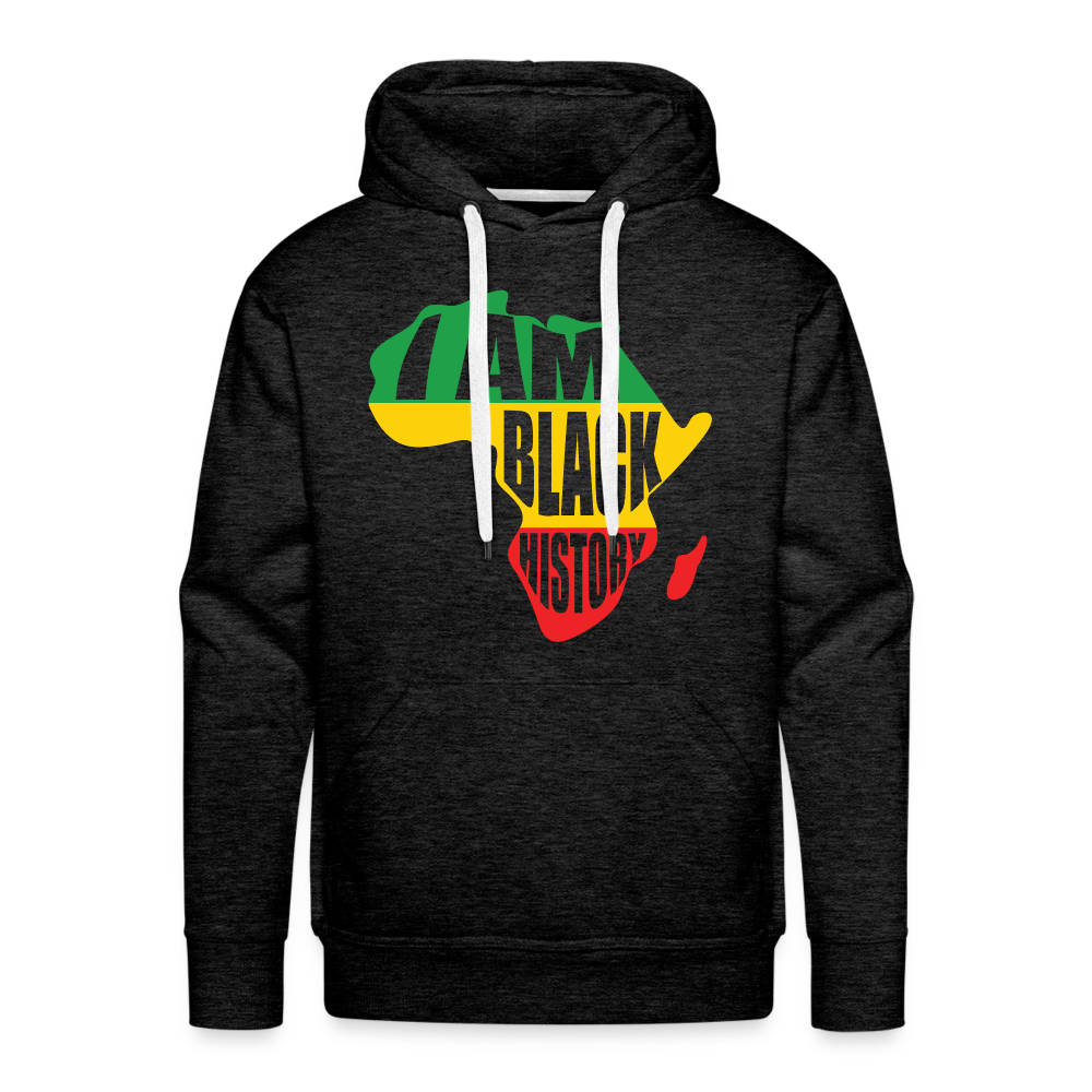 I Am Black History (color) - Men’s Premium Hoodie - charcoal grey