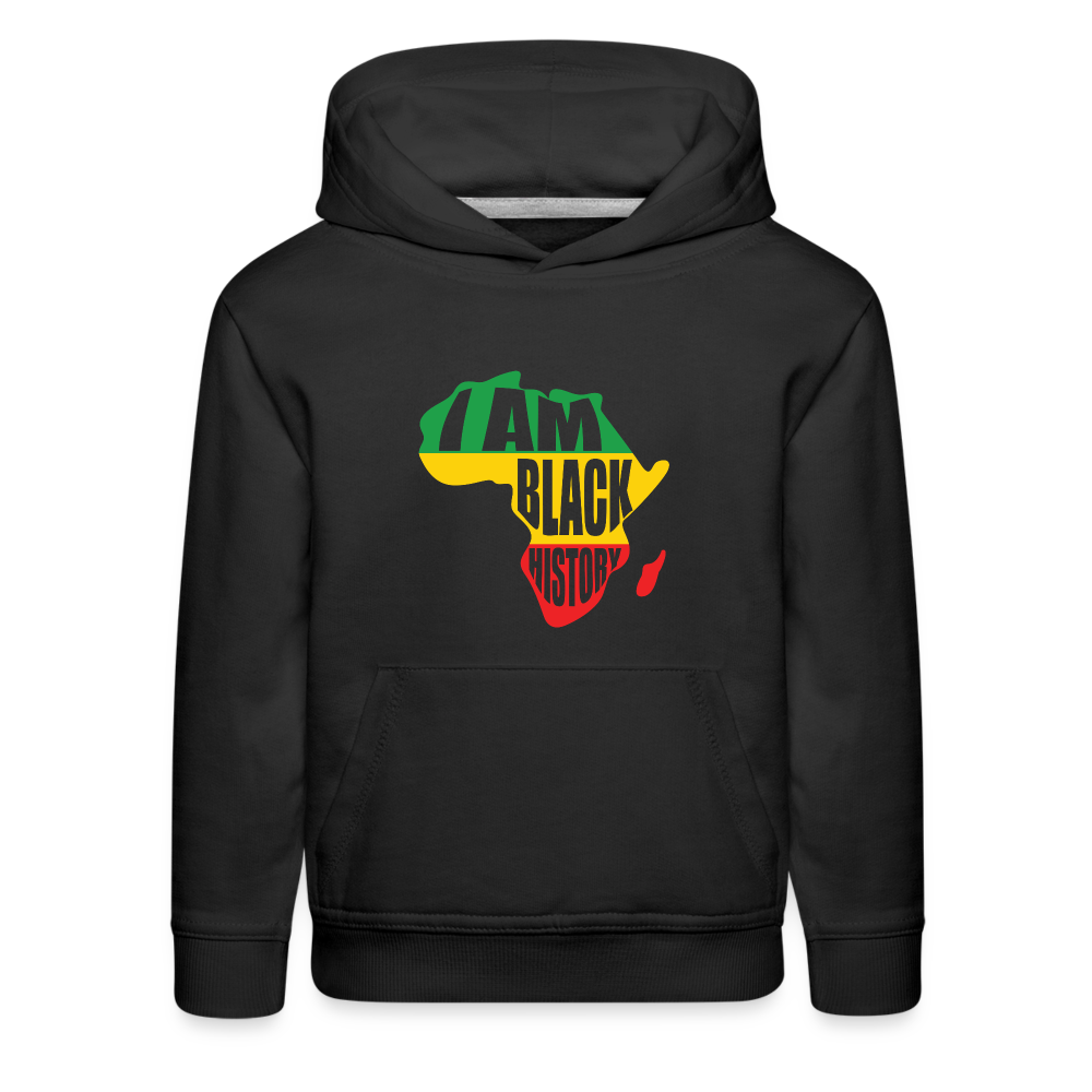 I Am Black History (color) - Kids‘ Premium Hoodie - black