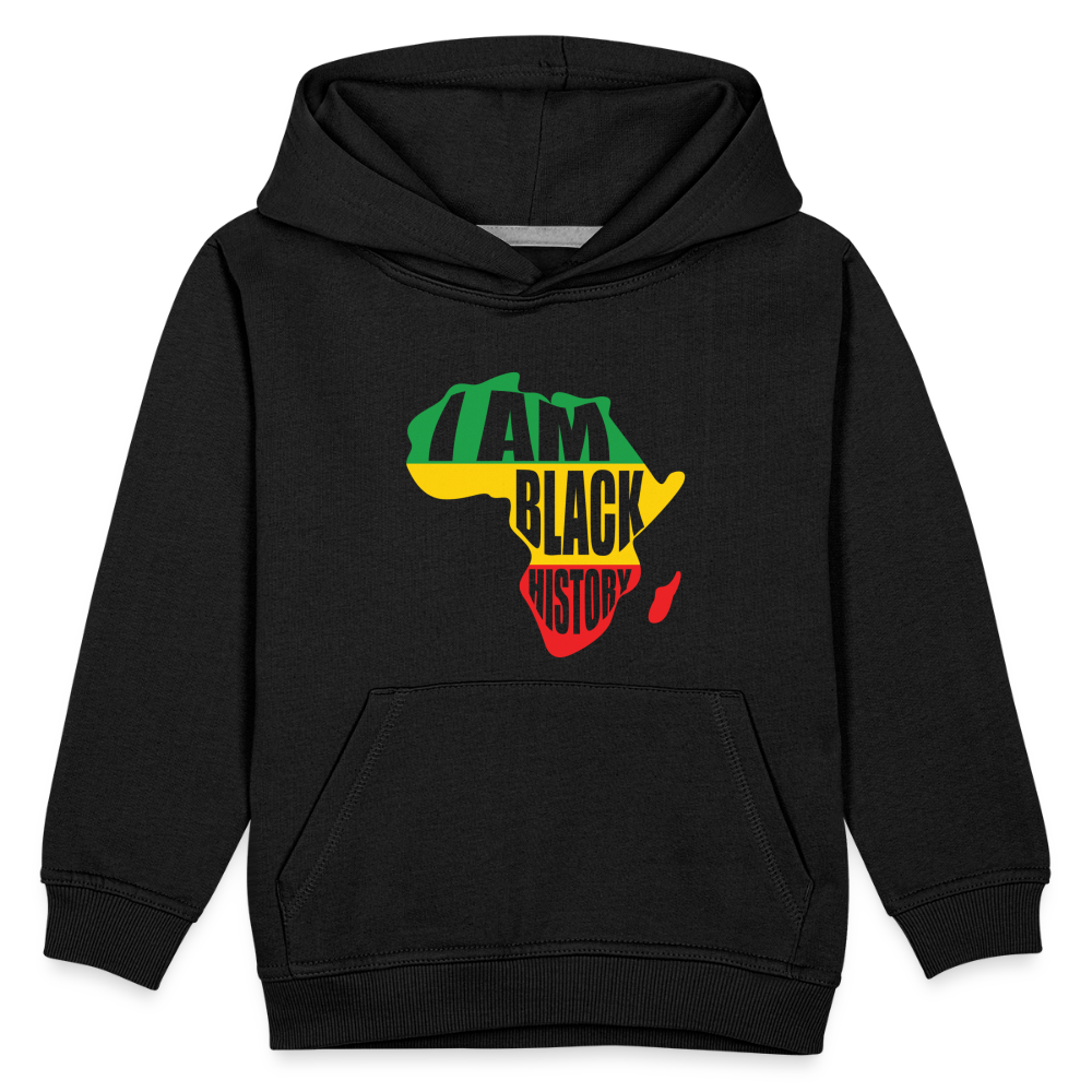 I Am Black History (color) - Kids‘ Premium Hoodie - black