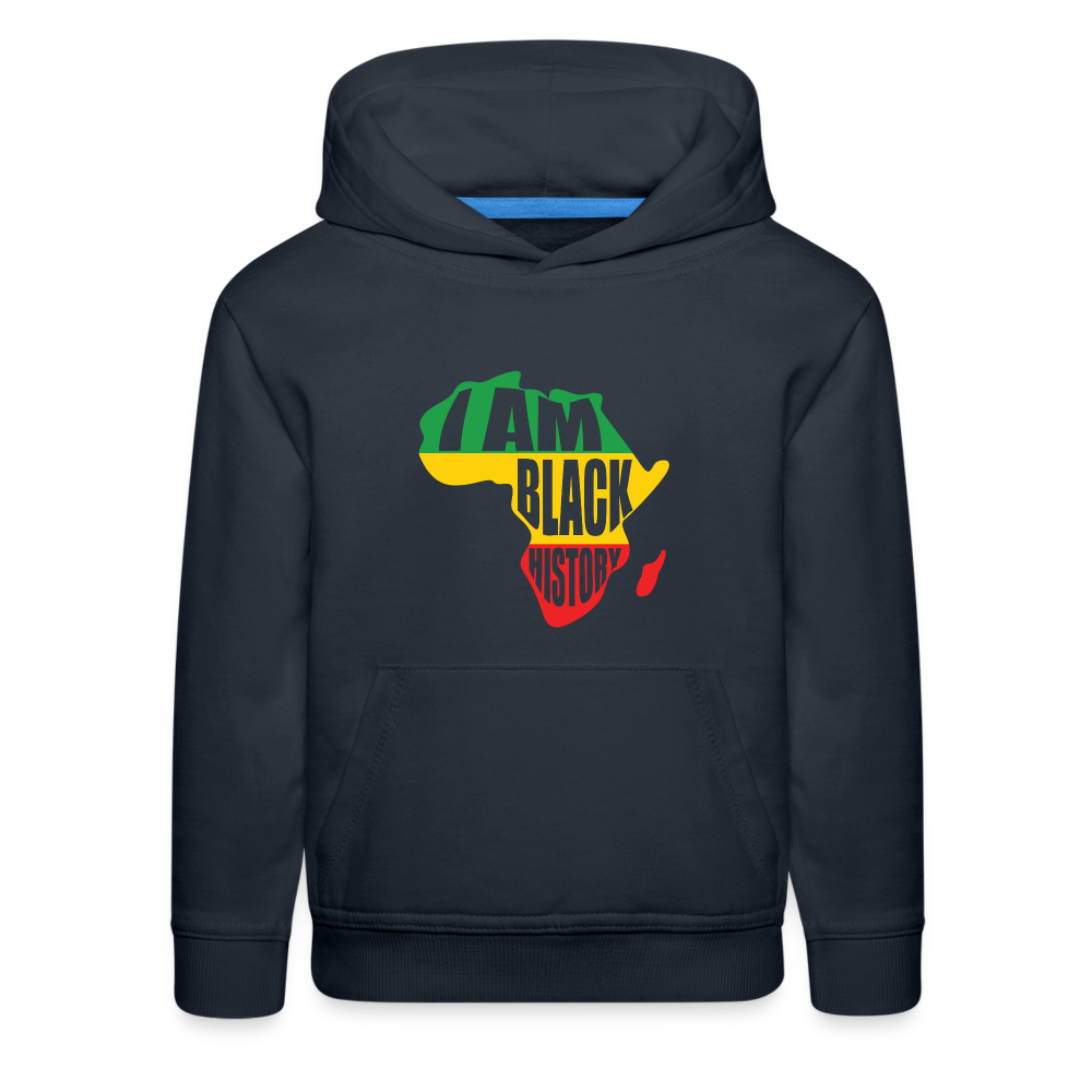 I Am Black History (color) - Kids‘ Premium Hoodie - navy
