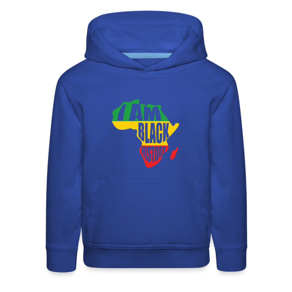 I Am Black History (color) - Kids‘ Premium Hoodie - royal blue