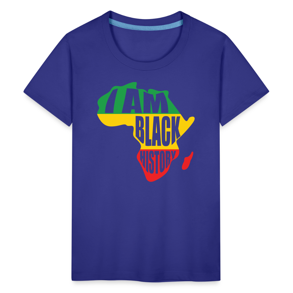 I Am Black History (color) - Kids' Premium T-Shirt - royal blue