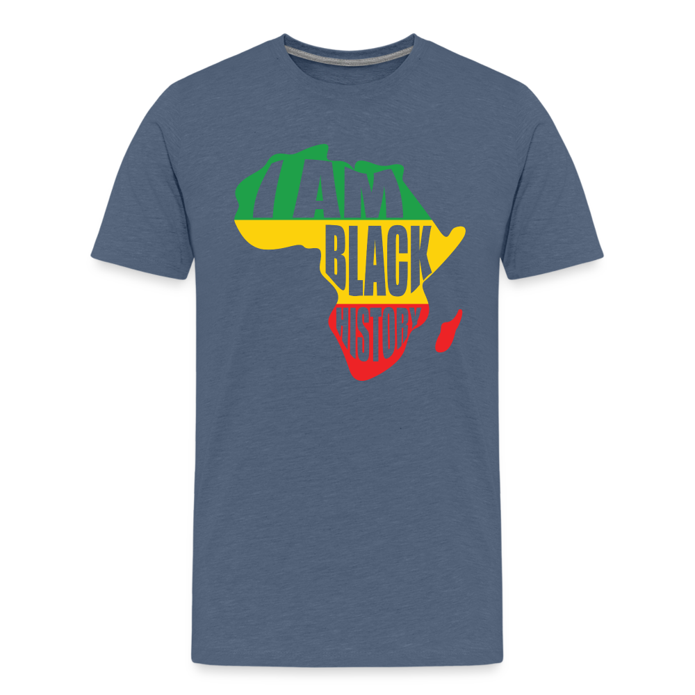 I Am Black History (color) - Kids' Premium T-Shirt - heather blue