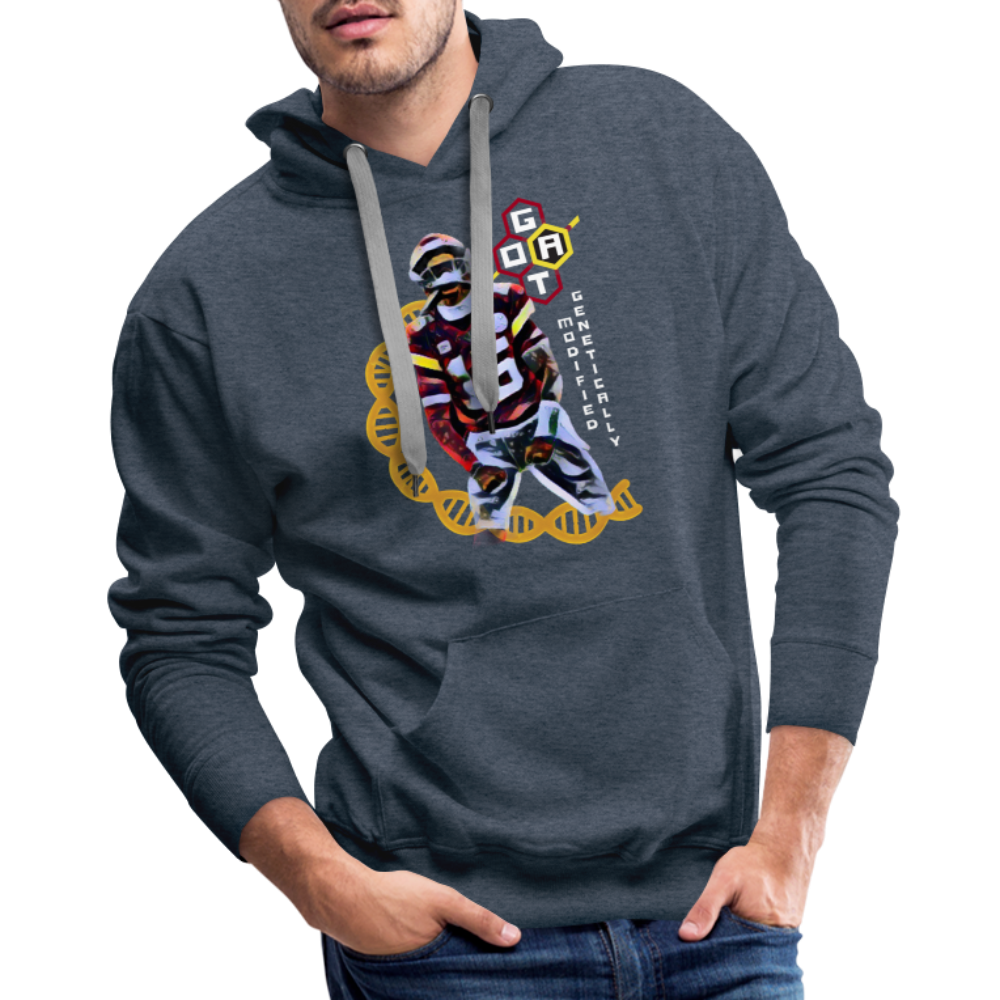 Football GOAT - Men’s Premium Hoodie - heather denim