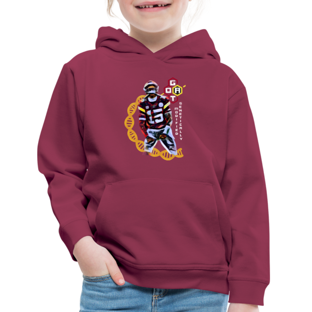Football GOAT - Kids‘ Premium Hoodie - burgundy