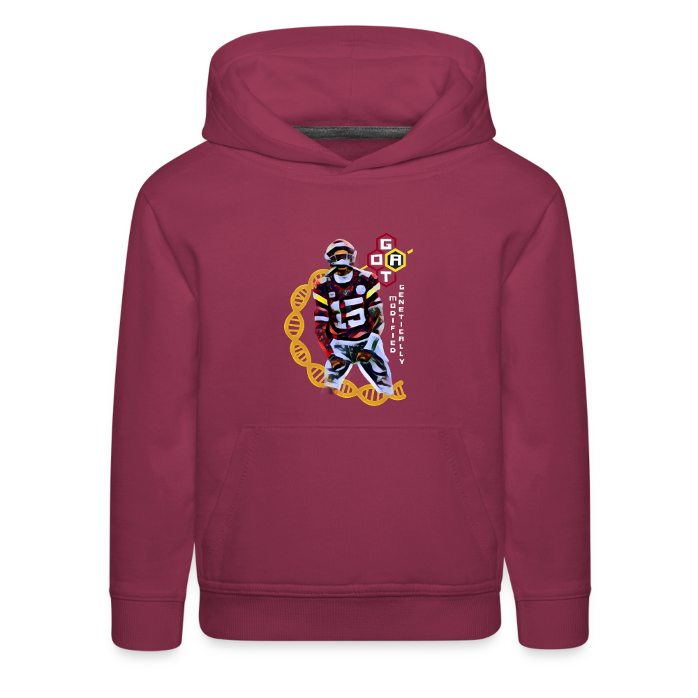 Football GOAT - Kids‘ Premium Hoodie - burgundy