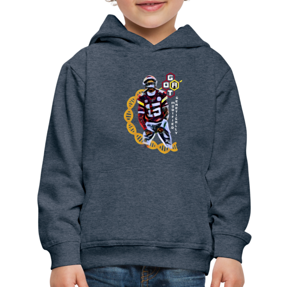Football GOAT - Kids‘ Premium Hoodie - heather denim