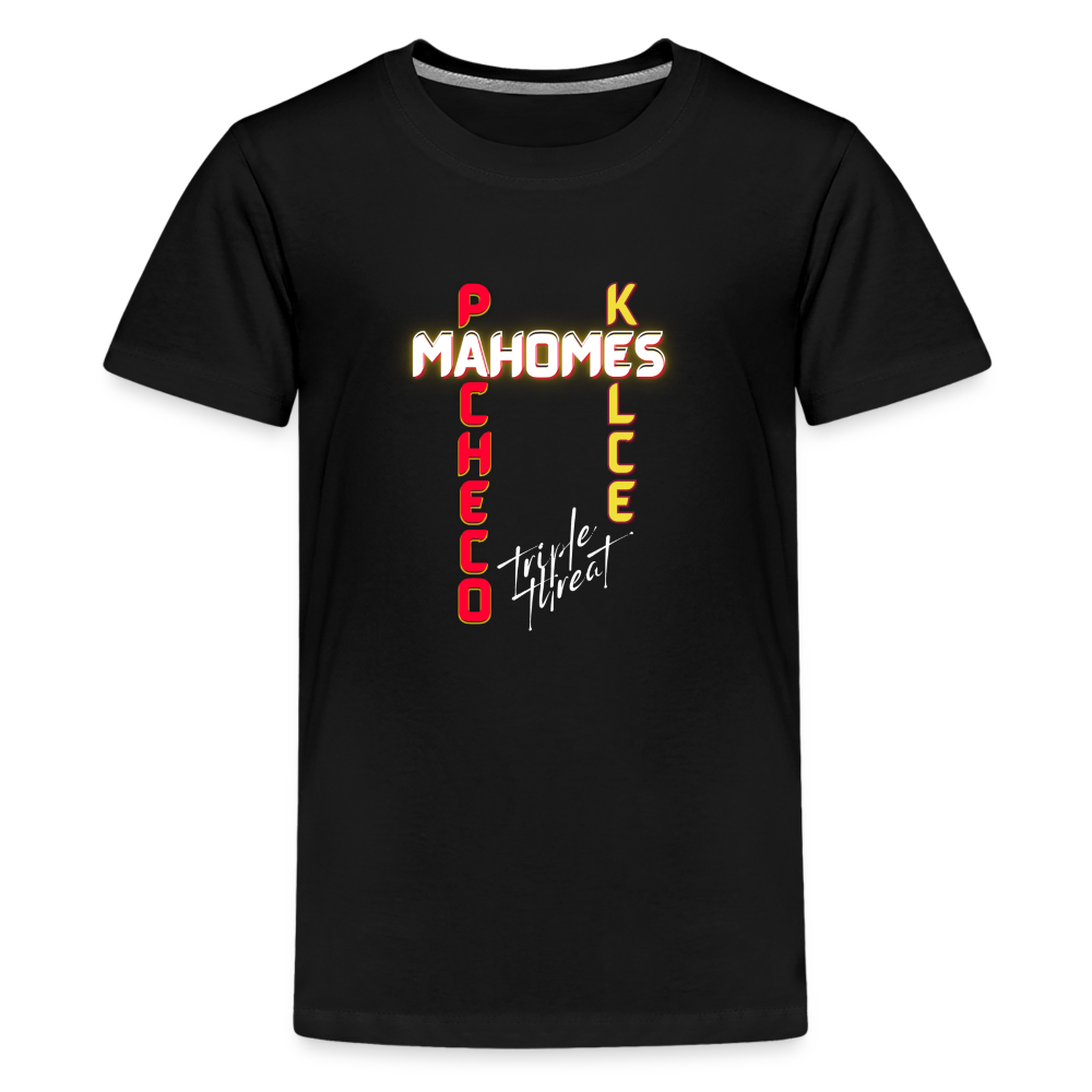 Triple Threat Chiefs - Kids' Premium T-Shirt - black