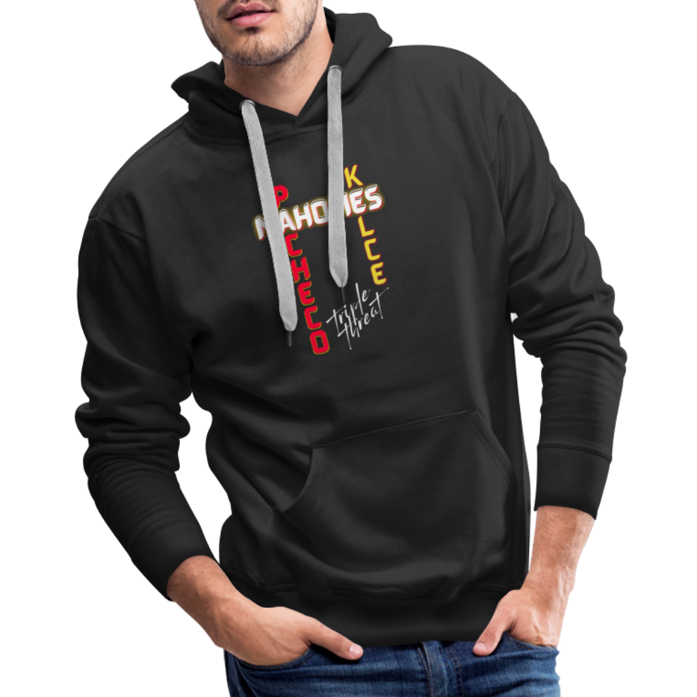 Triple Threat Chiefs - Men’s Premium Hoodie - black