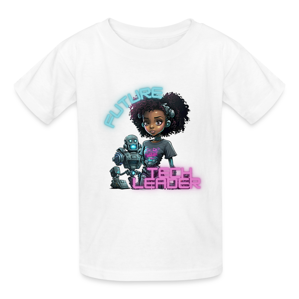 Future Tech Leader - Gildan Ultra Cotton Youth T-Shirt - white