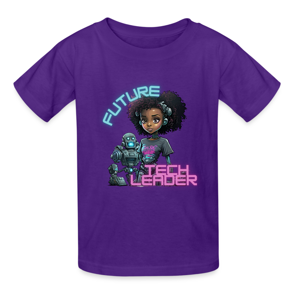 Future Tech Leader - Gildan Ultra Cotton Youth T-Shirt - purple