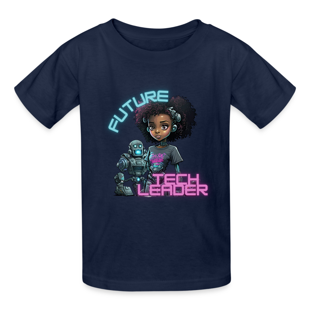 Future Tech Leader - Gildan Ultra Cotton Youth T-Shirt - navy
