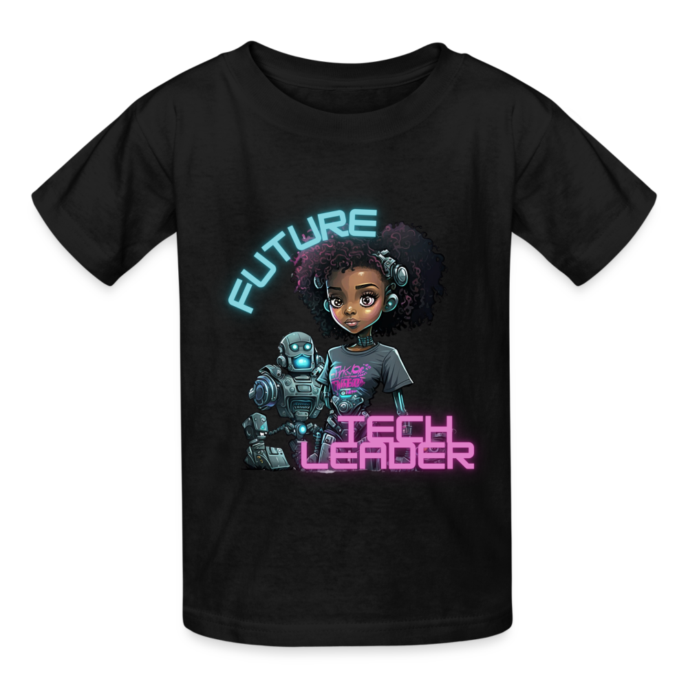 Future Tech Leader - Hanes Youth Tagless T-Shirt - black
