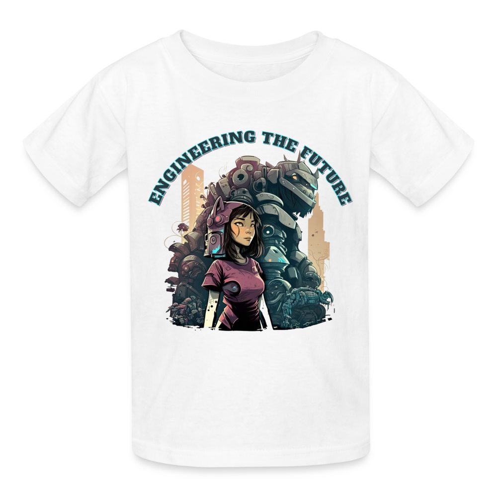 Engineering the Future - Gildan Ultra Cotton Youth T-Shirt - white