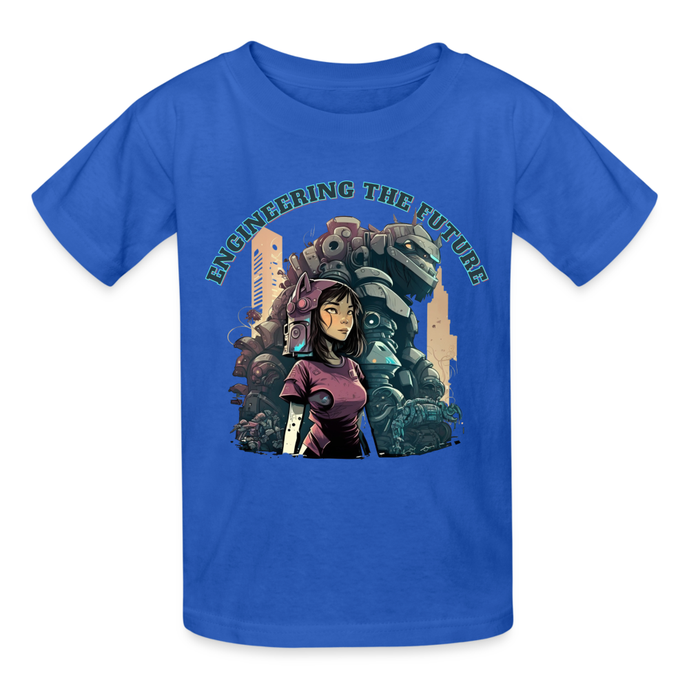 Engineering the Future - Gildan Ultra Cotton Youth T-Shirt - royal blue