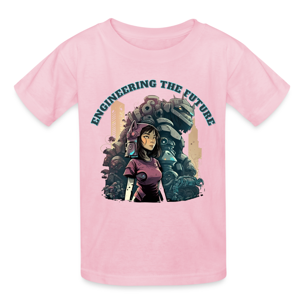 Engineering the Future - Gildan Ultra Cotton Youth T-Shirt - light pink