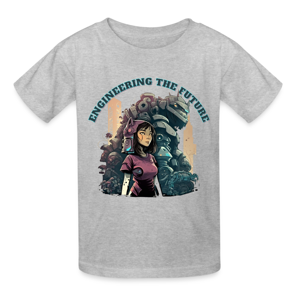 Engineering the Future - Gildan Ultra Cotton Youth T-Shirt - heather gray