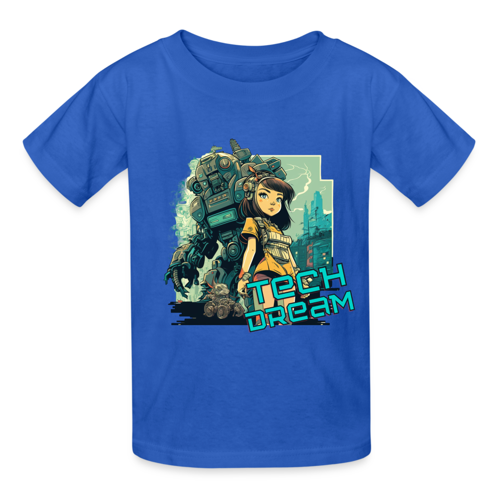 Tech Dream - Gildan Ultra Cotton Youth T-Shirt - royal blue