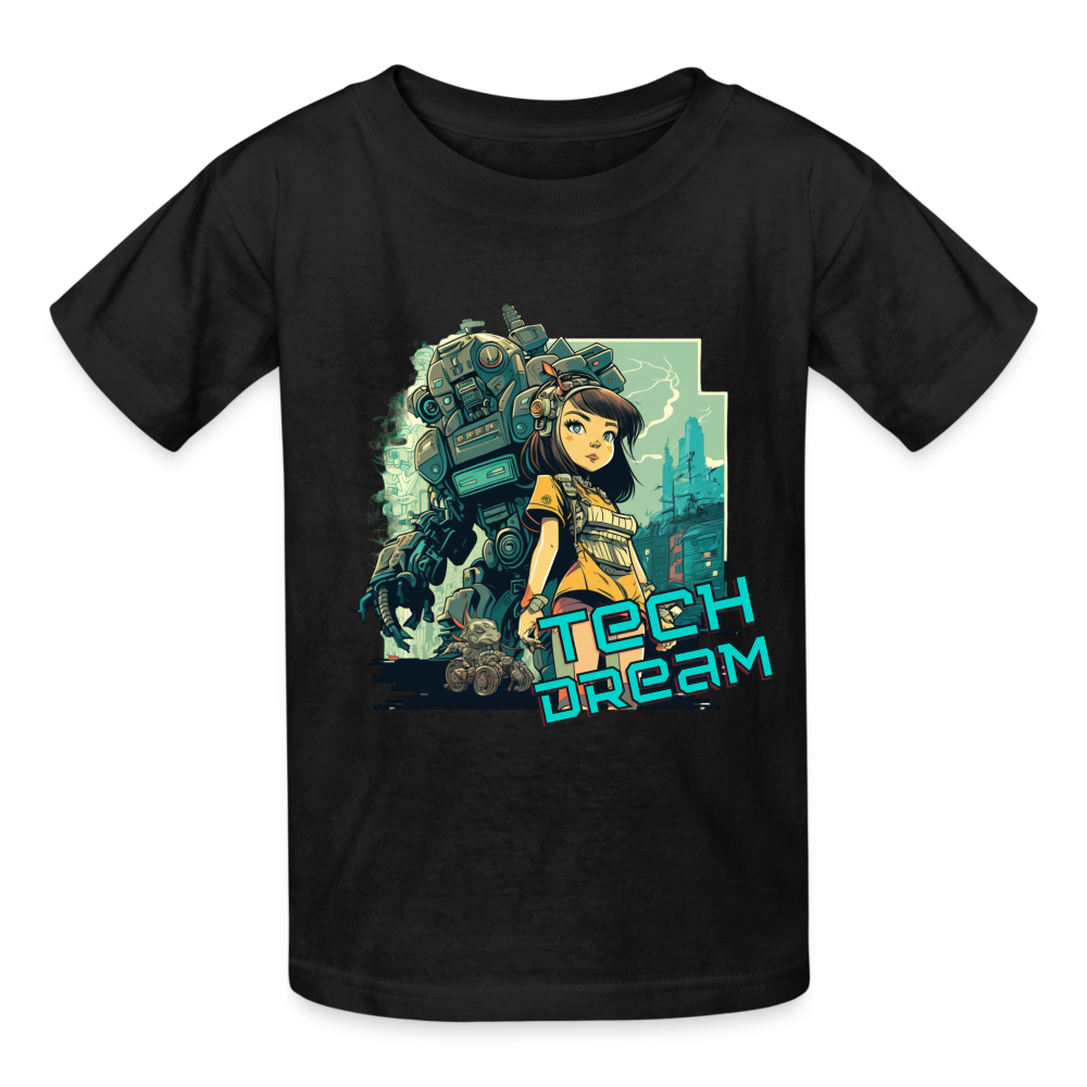 Tech Dream - Gildan Ultra Cotton Youth T-Shirt - black