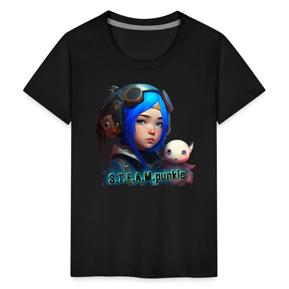S.T.E.A.M. punkie - Kids' Premium T-Shirt - black