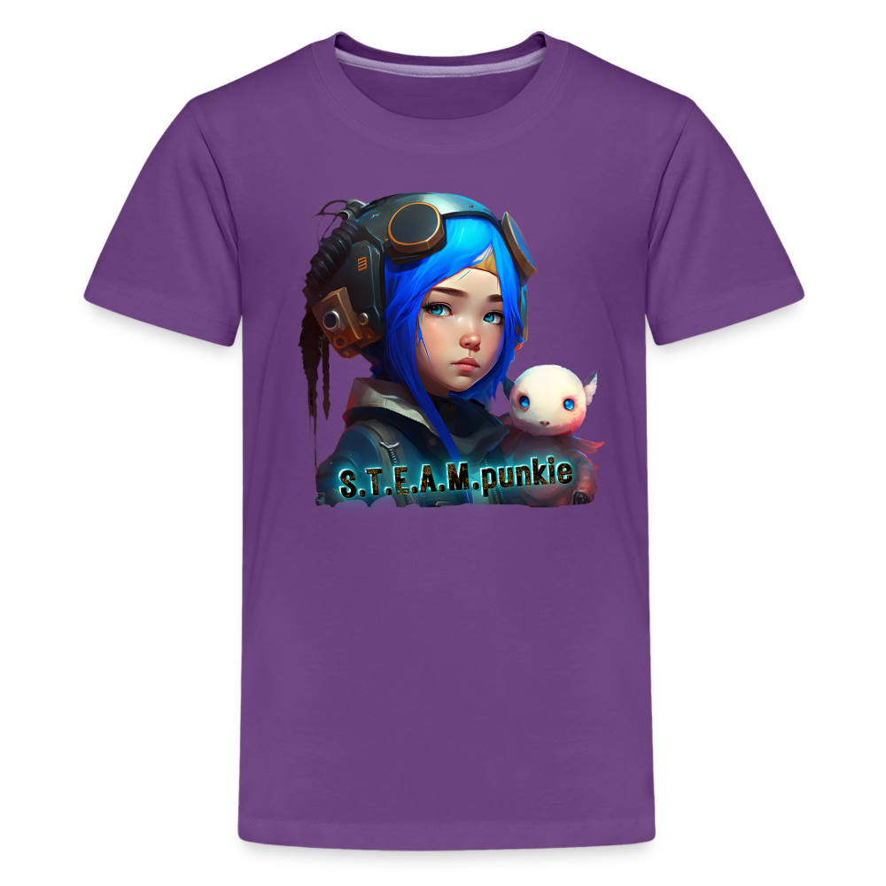 S.T.E.A.M. punkie - Kids' Premium T-Shirt - purple