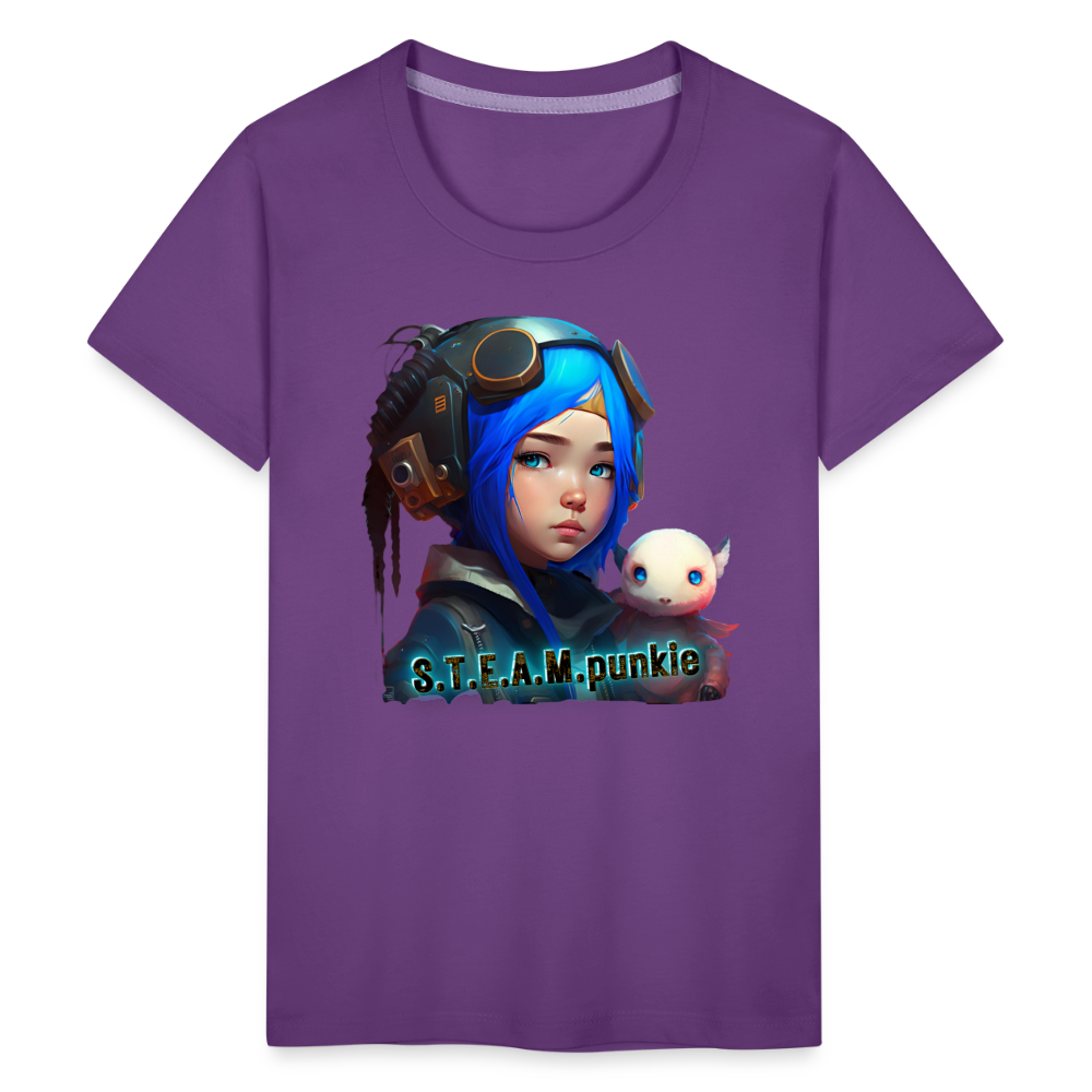 S.T.E.A.M. punkie - Kids' Premium T-Shirt - purple