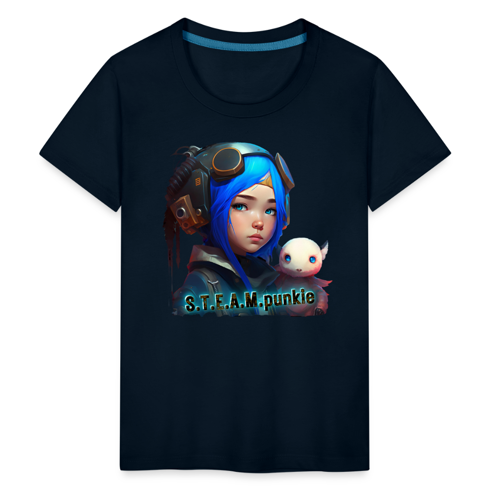 S.T.E.A.M. punkie - Kids' Premium T-Shirt - deep navy