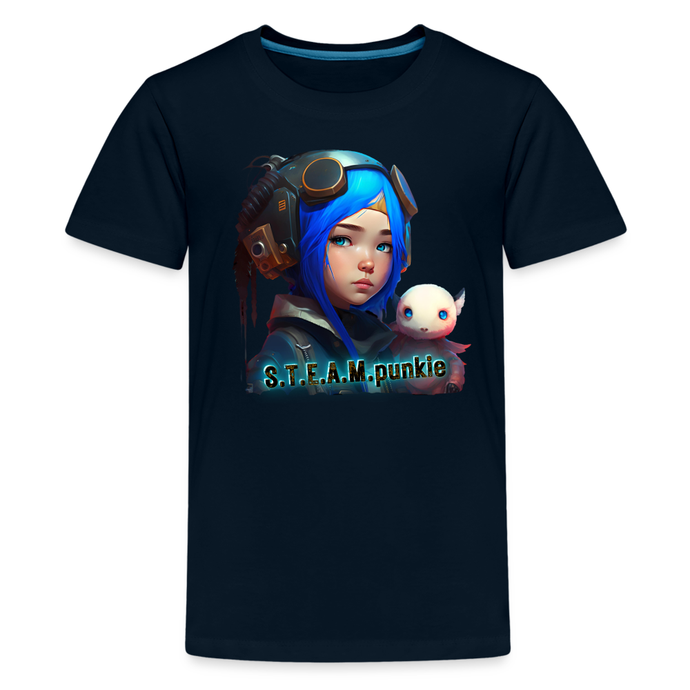 S.T.E.A.M. punkie - Kids' Premium T-Shirt - deep navy