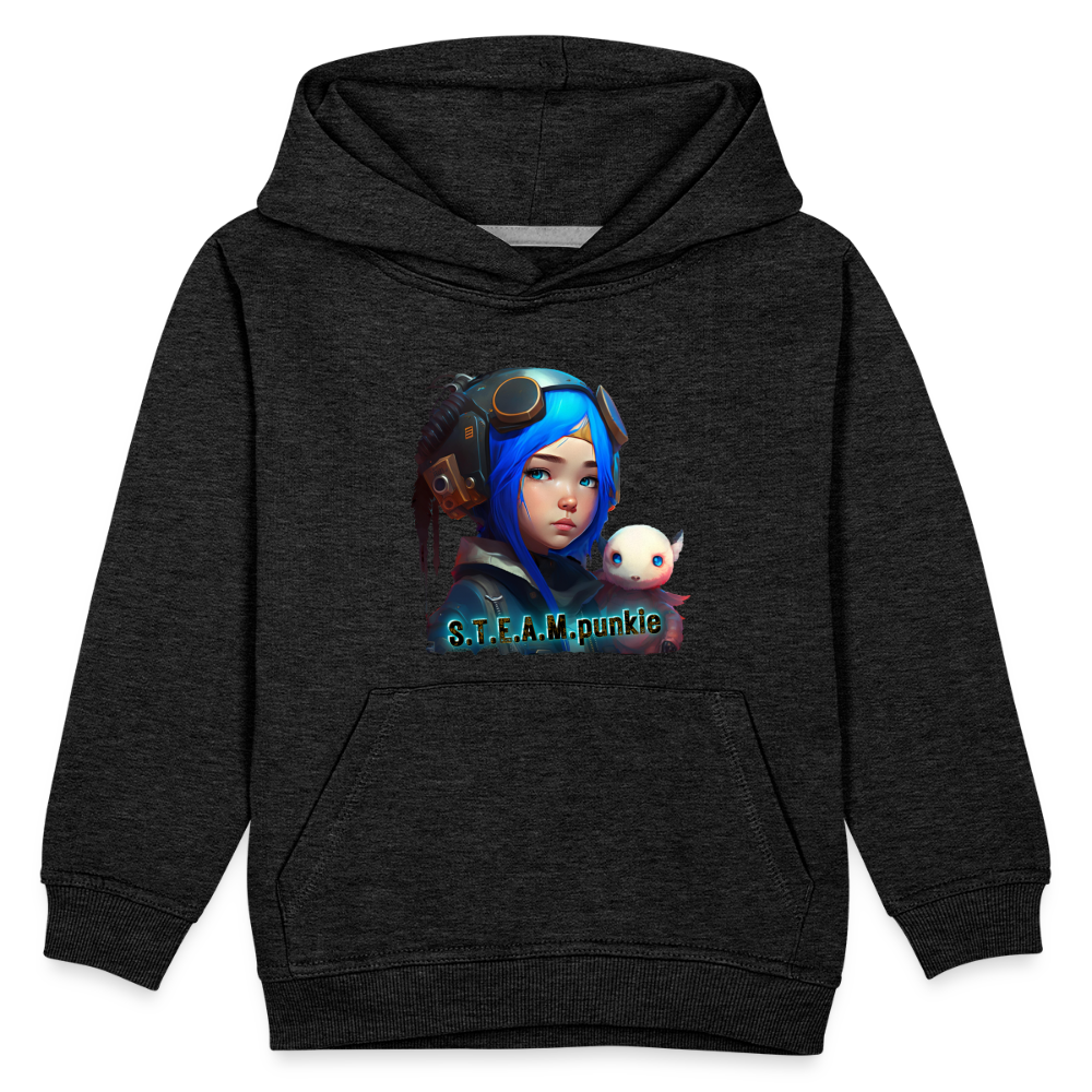 S.T.E.A.M. punkie - Kids‘ Premium Hoodie - charcoal grey