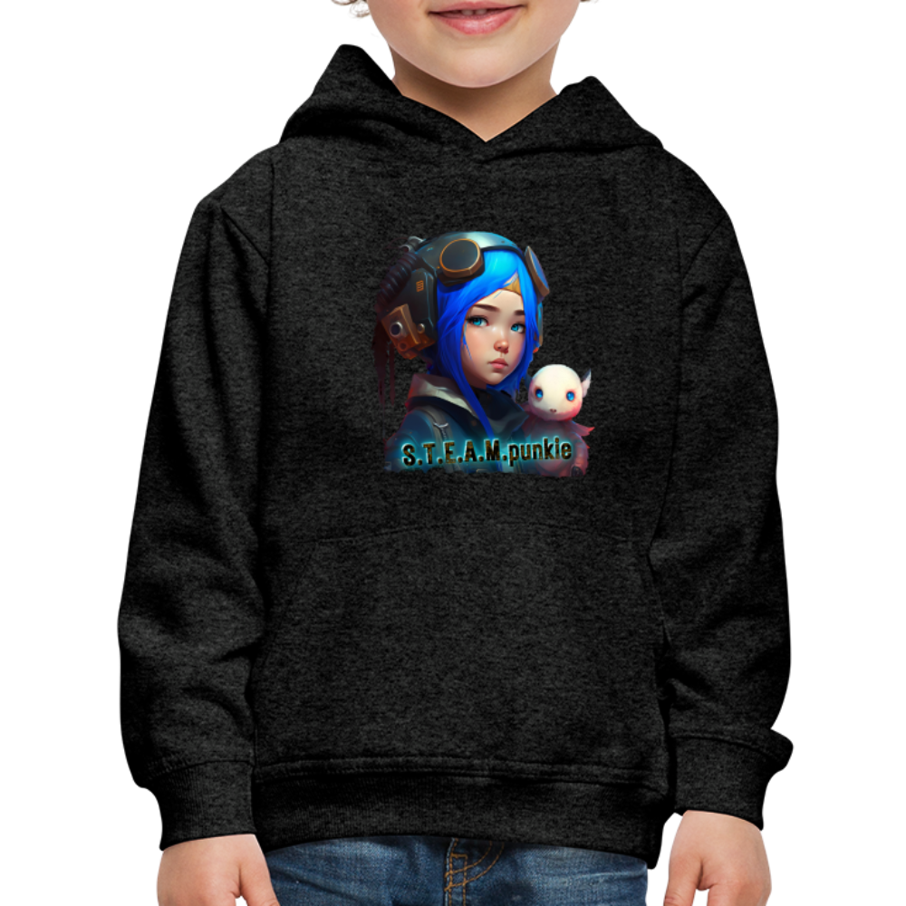S.T.E.A.M. punkie - Kids‘ Premium Hoodie - charcoal grey