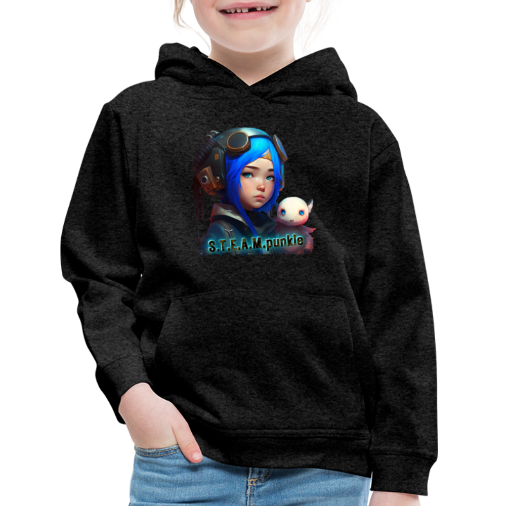 S.T.E.A.M. punkie - Kids‘ Premium Hoodie - charcoal grey