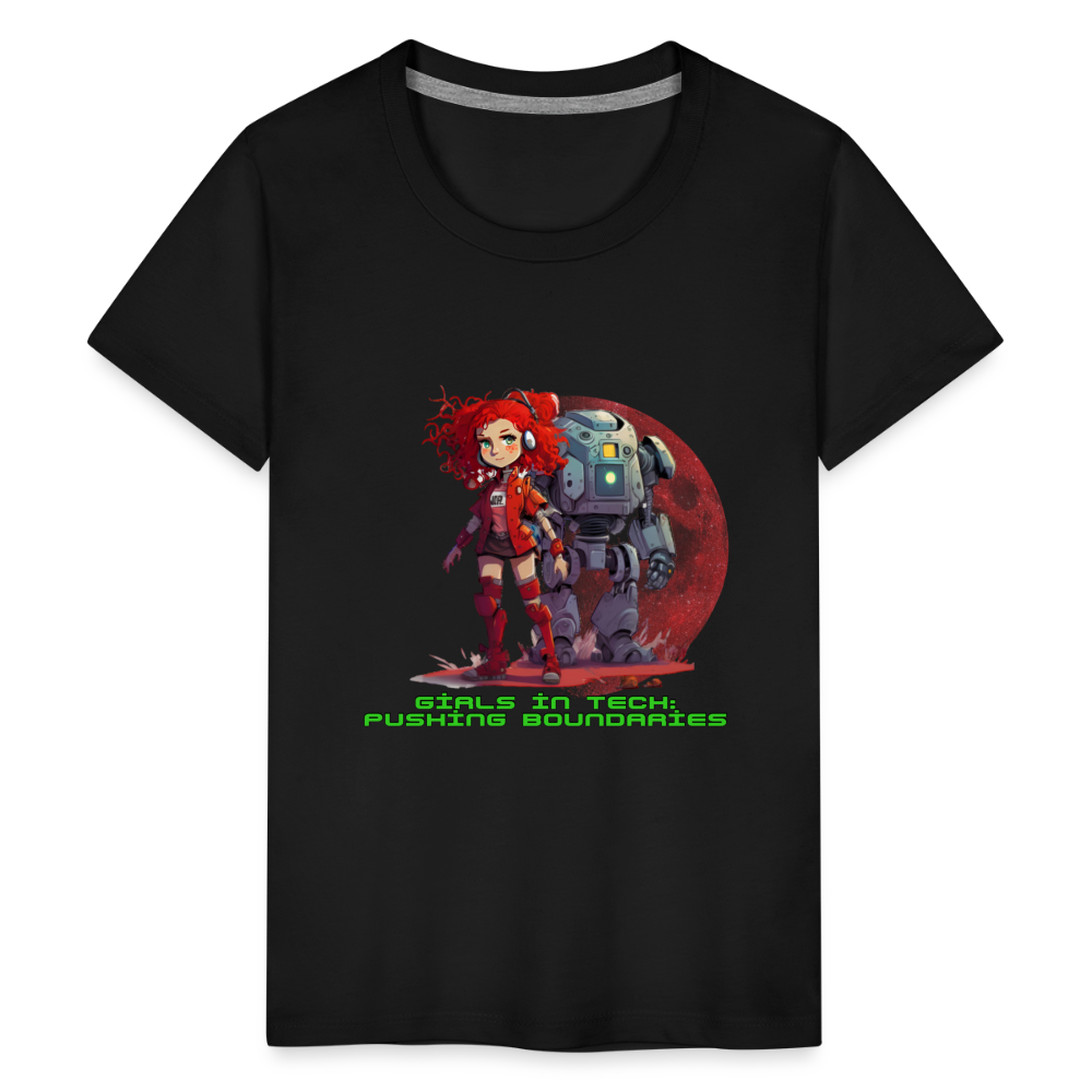 Pushing Boundaries - Kids' Premium T-Shirt - black