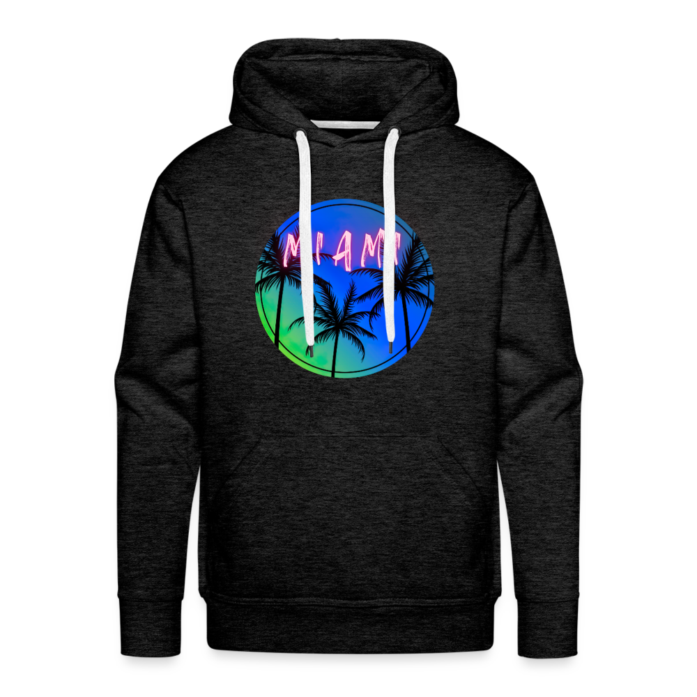Electric MIAMI- Men’s Premium Hoodie - charcoal grey