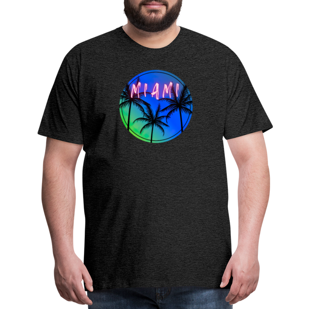 Electric MIAMI - Men's Premium T-Shirt - charcoal grey