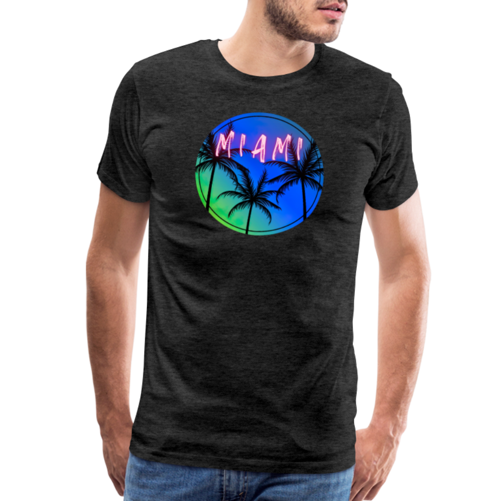Electric MIAMI - Men's Premium T-Shirt - charcoal grey