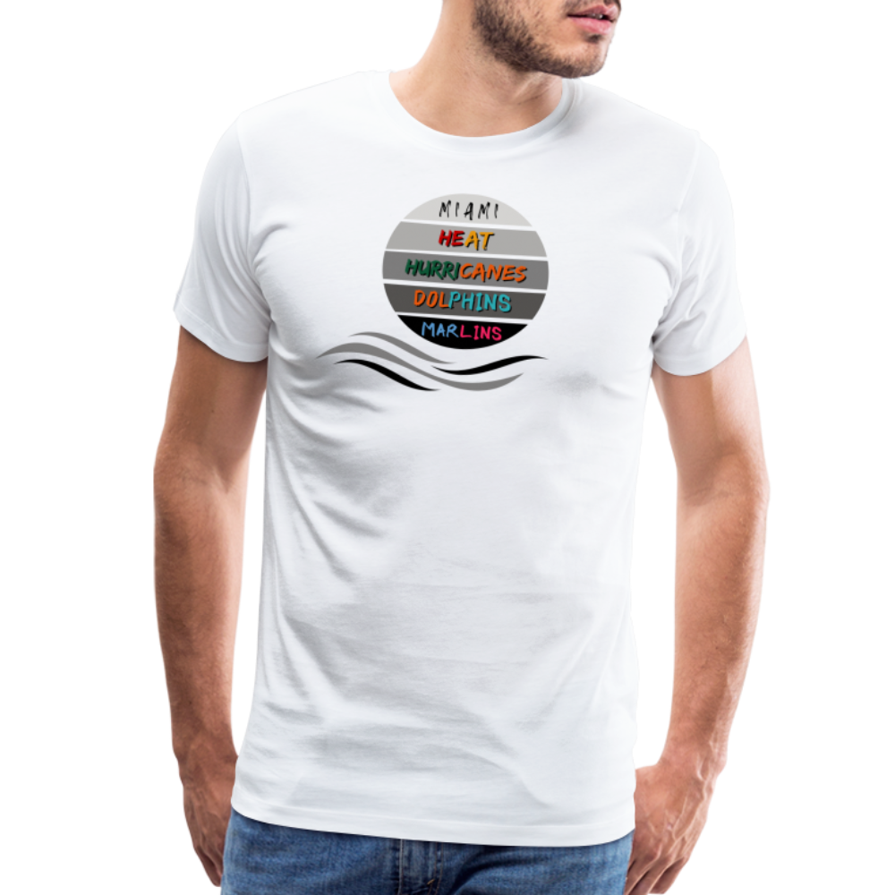 Miami Fanatic - Men's Premium T-Shirt - white