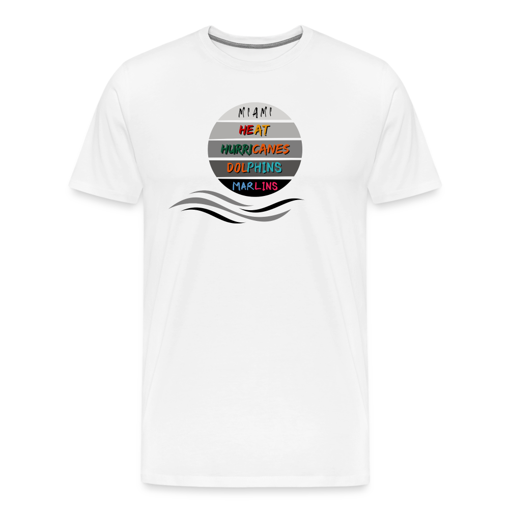 Miami Fanatic - Men's Premium T-Shirt - white