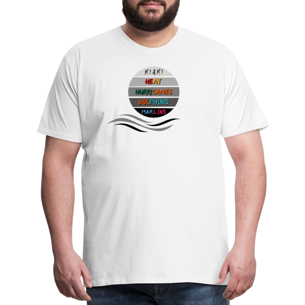Miami Fanatic - Men's Premium T-Shirt - white