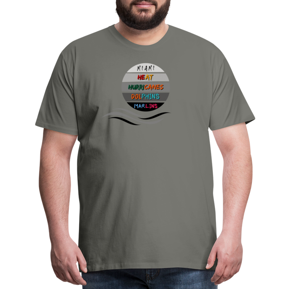 Miami Fanatic - Men's Premium T-Shirt - asphalt gray